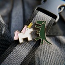 Set de Pins Metálicos x 2 - Disnosaurio y unicornio - Galería 1