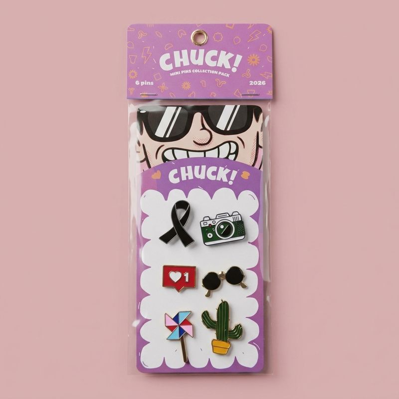 Set de Pins Metálicos x 6 - Life Style dark ribbon (Pub. 6373) - Galería 2