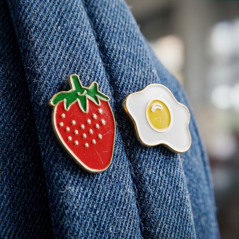 Set de Pins Metálicos x 6 - Fruit and egg (Pub. 7480) - Galería 2