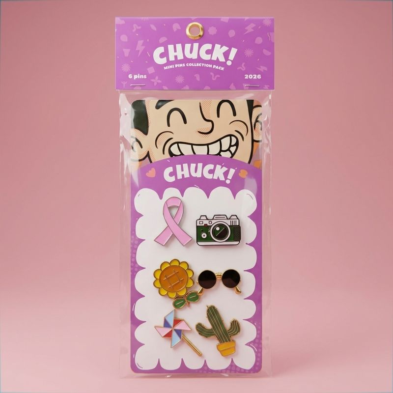Set de Pins Metálicos x 6 - Life Style Pink ribbon (Pub. 7480) - Galería 1