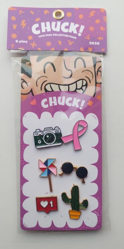 Set de Pins Metálicos x 6 - Life Style pink ribbon - Galería 2