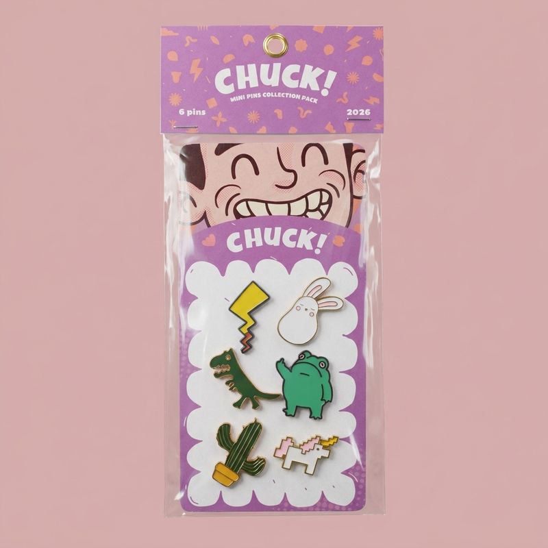 Set de Pins Metálicos x 6 - Rayo unicornio sapo - Galería 1
