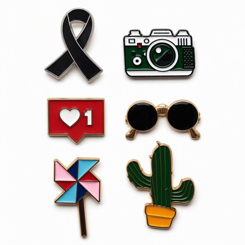 [PIN6-6373-LIFE-STYLE-DARK-RIBBON] Set de Pins Metálicos x 6 - Life Style dark ribbon (Pub. 6373)